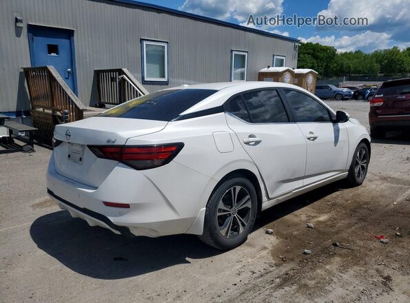 3N1AB8CVXMY326939 2021 NISSAN SENTRA Белый Задняя правая четверть