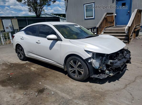 3N1AB8CVXMY326939 2021 NISSAN SENTRA Белый Передняя правая четверть