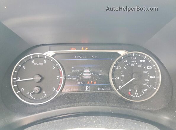 3N1AB8CVXMY326939 2021 NISSAN SENTRA Белый Вид щитка приборов