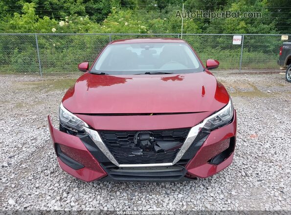 3N1AB8CVXPY230023 2023 NISSAN SENTRA Red Widok zestawu wskaźników