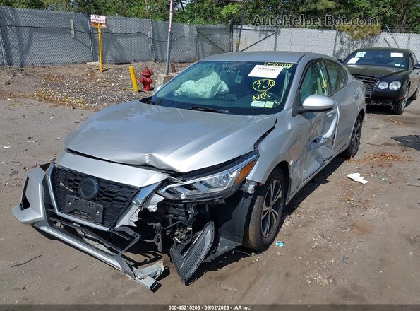 3N1AB8CVXPY233472 2023 NISSAN SENTRA Silver Front left