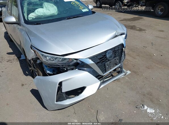 3N1AB8CVXPY233472 2023 NISSAN SENTRA Silver Front view