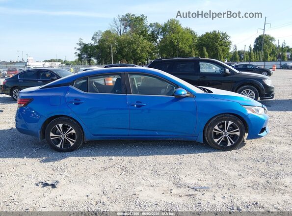 3N1AB8CVXPY241300 2023 NISSAN SENTRA Blue Widok wnętrza 360 stopni