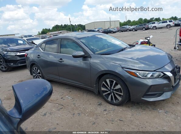 3N1AB8CVXPY278122 2023 NISSAN SENTRA Gray Widok wnętrza z tyłu