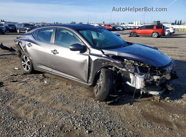 3N1AB8CVXPY308803 2023 NISSAN SENTRA Gray Передня права чверть