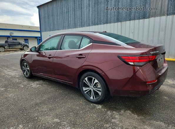 3N1AB8CVXPY309563 2023 NISSAN SENTRA Burgundy 