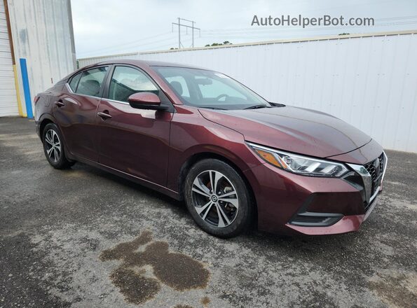 3N1AB8CVXPY309563 2023 NISSAN SENTRA Burgundy 