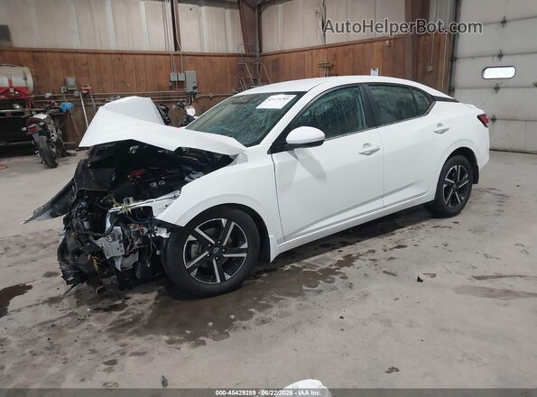 3N1AB8CVXRY203066 2024 NISSAN SENTRA White Առջևի ձախ երեք քառորդ տեսարան