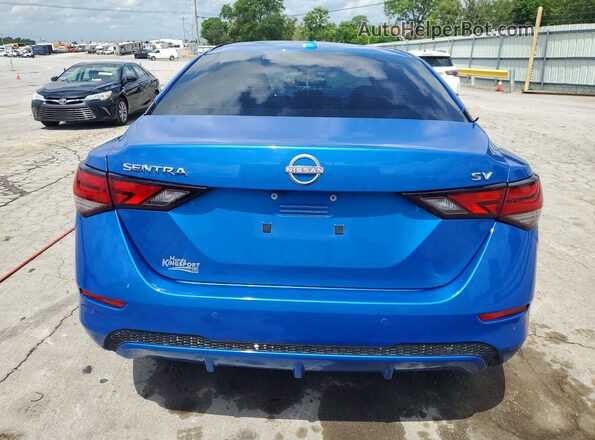 3N1AB8CVXRY297353 2024 NISSAN SENTRA Blue Rear view