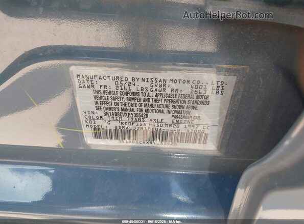 3N1AB8CVXRY355428 2024 NISSAN SENTRA Gray 
