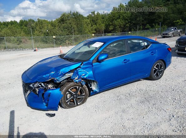 3N1AB8CVXRY382385 2024 NISSAN SENTRA Blue Vista tres cuartos delantera izquierda