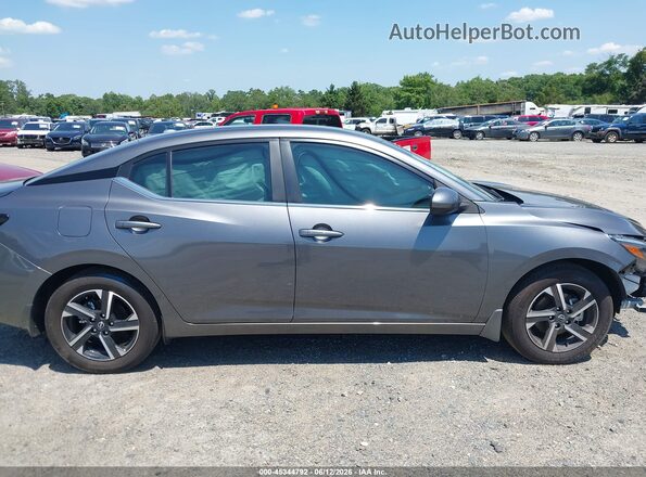 3N1AB8CVXSY227227 2025 NISSAN SENTRA Gray Widok wnętrza 360 stopni