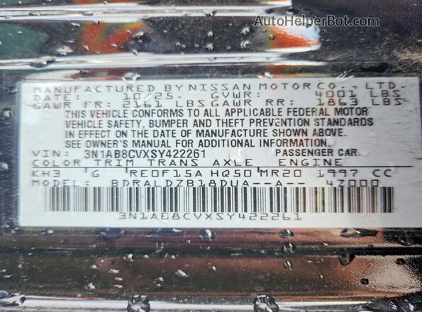 3N1AB8CVXSY422261 2025 NISSAN SENTRA Black 