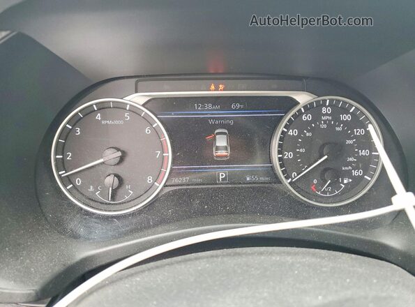 3N1AB8DV0MY312210 2021 NISSAN SENTRA Black ხელსაწყოთა პანელის ხედი