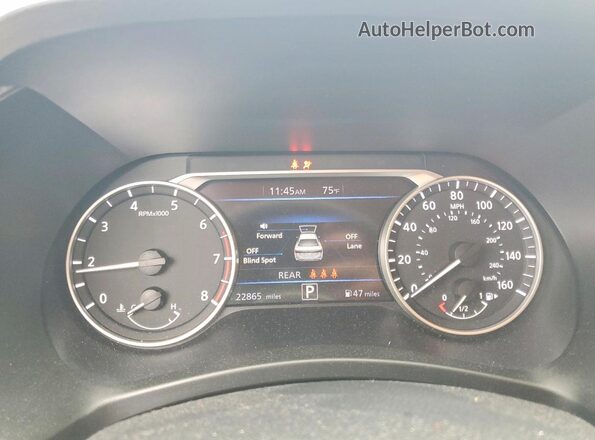 3N1AB8DV0PY321932 2023 NISSAN SENTRA Blue ხელსაწყოთა პანელის ხედი