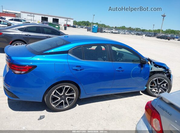 3N1AB8DV0SY206773 2025 NISSAN SENTRA Blue Вид задньої частини салону