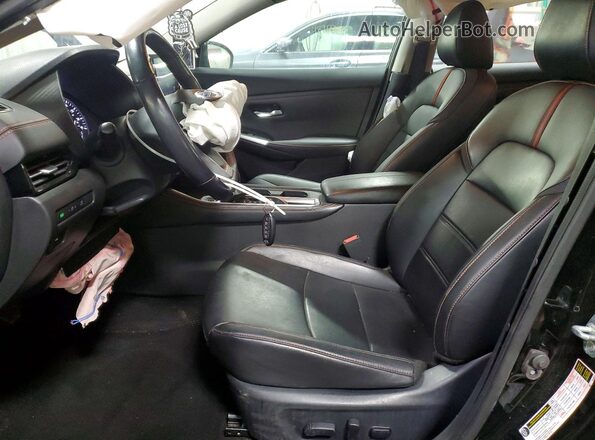3N1AB8DV1MY243608 2021 NISSAN SENTRA Black Вид салону спереду