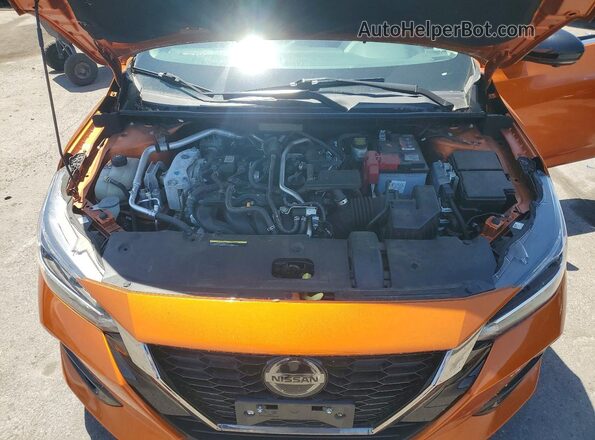3N1AB8DV1MY262983 2021 NISSAN SENTRA Orange Vista interior trasera