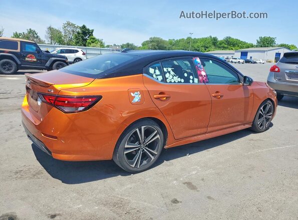 3N1AB8DV1MY262983 2021 NISSAN SENTRA Orange Trasero derecho