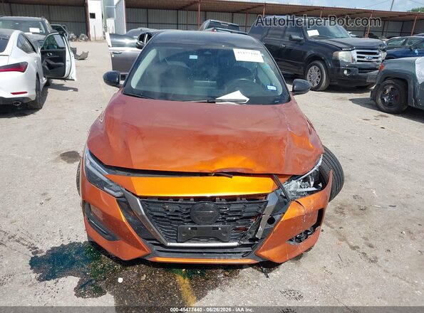 3N1AB8DV1NY236451 2022 NISSAN SENTRA Оранжевый Вид щитка приборов