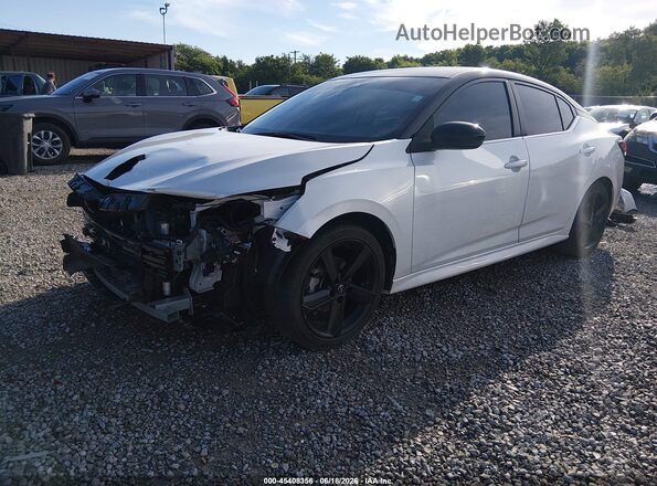 3N1AB8DV1SY230175 2025 NISSAN SENTRA White წინა მარცხენა ხედი სამი მეოთხედიდან