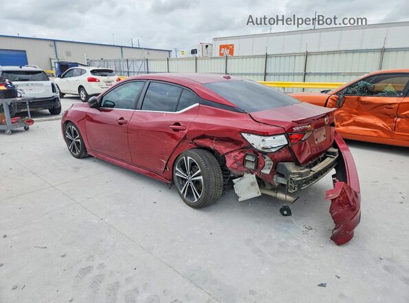 3N1AB8DV2LY223284 2020 NISSAN SENTRA Maroon Rear left