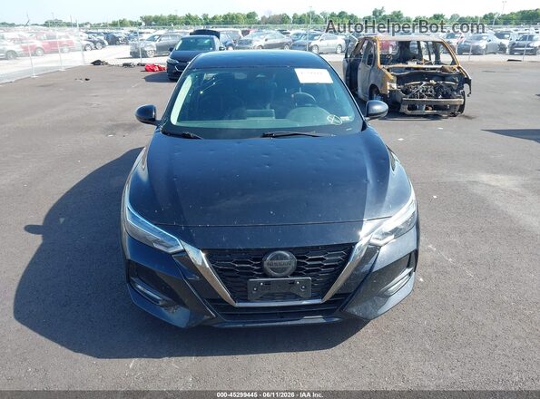 3N1AB8DV2MY206311 2021 NISSAN SENTRA Black ხელსაწყოთა პანელის ხედი