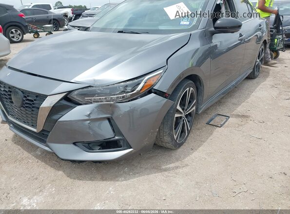 3N1AB8DV2MY313830 2021 NISSAN SENTRA Gray Դիմացի տեսք