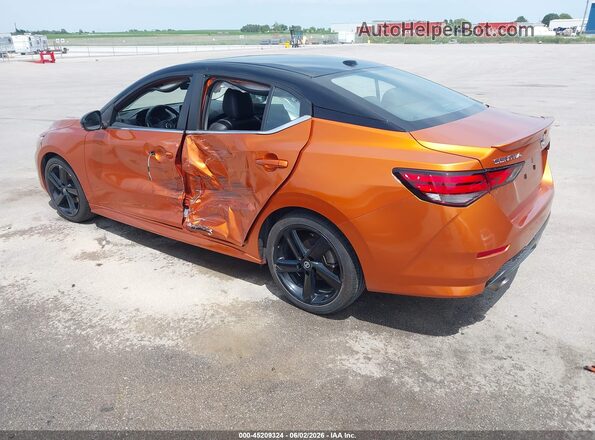 3N1AB8DV2NY207184 2022 NISSAN SENTRA Оранжевый Задняя левая четверть