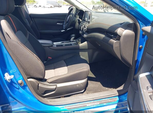 3N1AB8DV3MY209086 2021 NISSAN SENTRA Синий Вид салона спереди