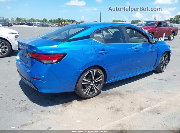 3N1AB8DV3MY209086 2021 NISSAN SENTRA Синий Задняя правая четверть