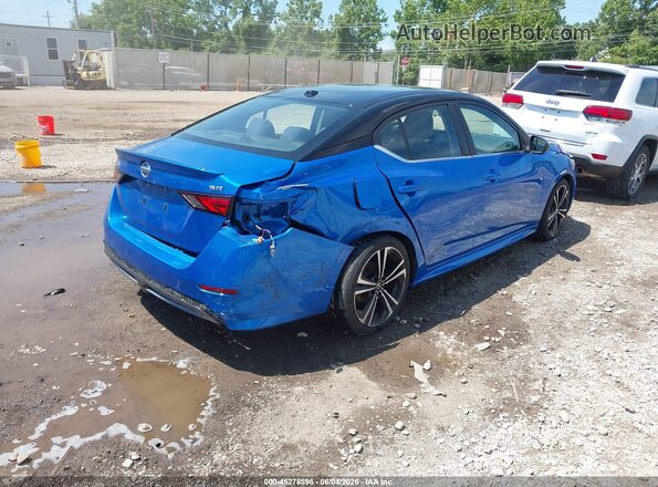 3N1AB8DV3MY243108 2021 NISSAN SENTRA Blue Trasero derecho