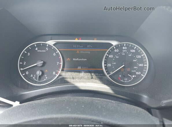 3N1AB8DV3MY257459 2021 NISSAN SENTRA Белый Вид задних сидений