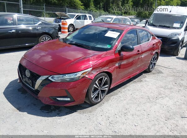 3N1AB8DV3PY243095 2023 NISSAN SENTRA Red Vista tres cuartos delantera izquierda