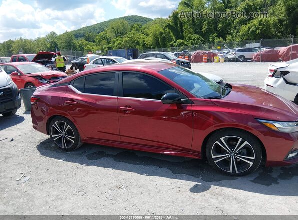 3N1AB8DV3PY243095 2023 NISSAN SENTRA Red Vista interior trasera