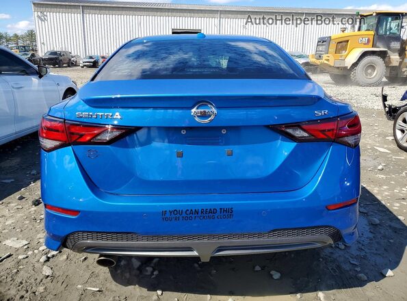 3N1AB8DV4LY232147 2020 NISSAN SENTRA Синий Вид сзади