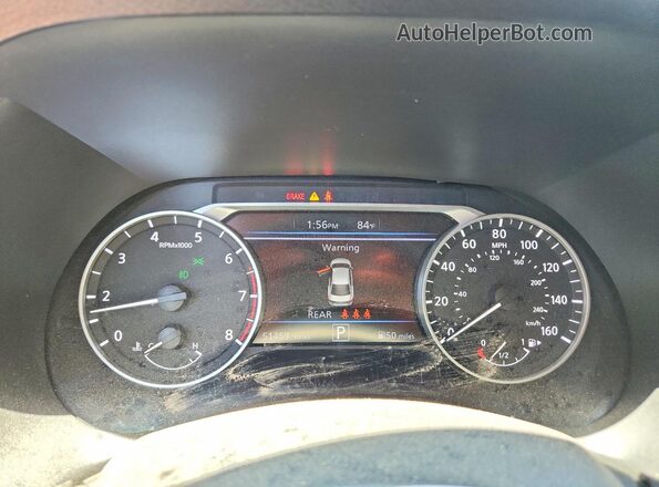 3N1AB8DV4MY201711 2021 NISSAN SENTRA Черный Вид щитка приборов