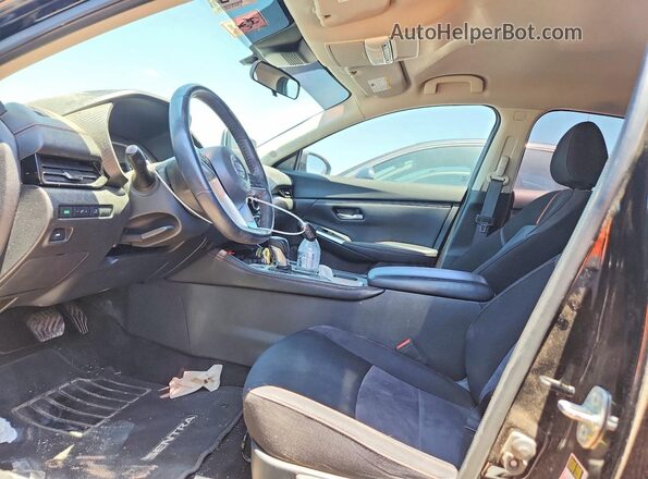 3N1AB8DV4MY201711 2021 NISSAN SENTRA Черный Вид салона спереди