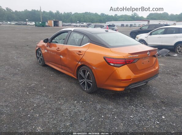 3N1AB8DV4MY231744 2021 NISSAN SENTRA Orange Trasero izquierdo