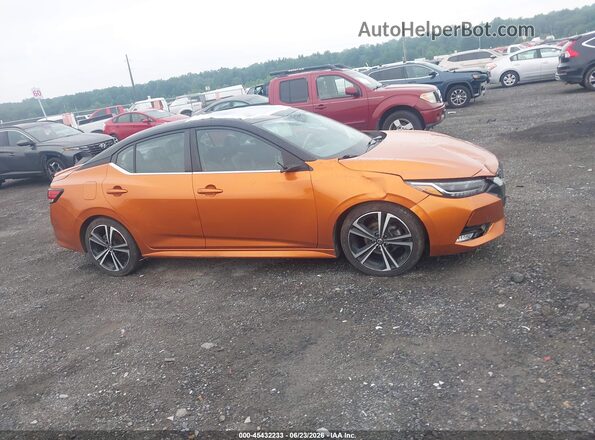 3N1AB8DV4MY231744 2021 NISSAN SENTRA Orange Vista interior trasera