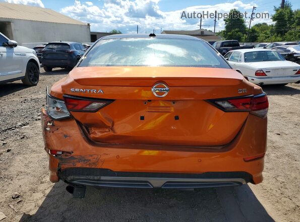 3N1AB8DV4MY303705 2021 NISSAN SENTRA Оранжевый Вид сзади