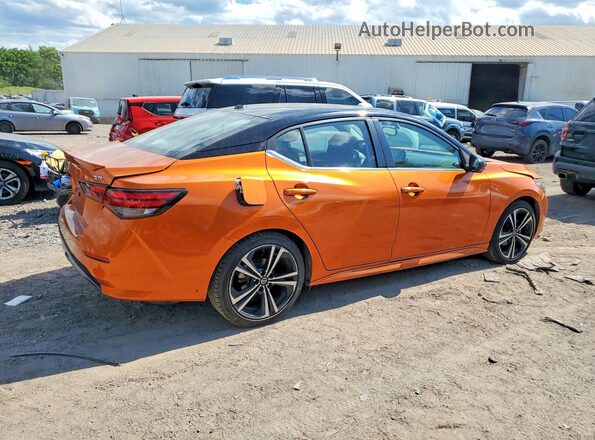 3N1AB8DV4MY303705 2021 NISSAN SENTRA Оранжевый Задняя правая четверть