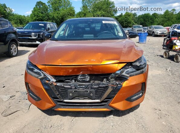 3N1AB8DV4MY303705 2021 NISSAN SENTRA Оранжевый Вид спереди