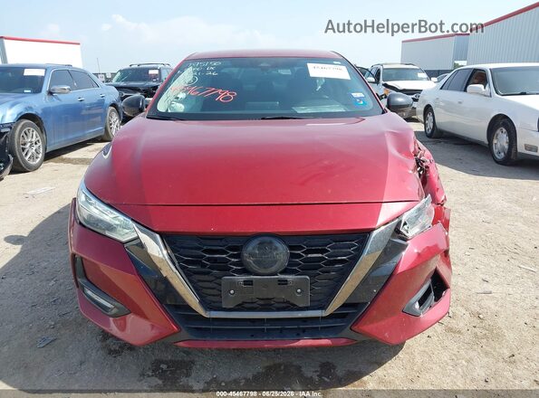 3N1AB8DV4PY238116 2023 NISSAN SENTRA Red Vista del cuadro de instrumentos