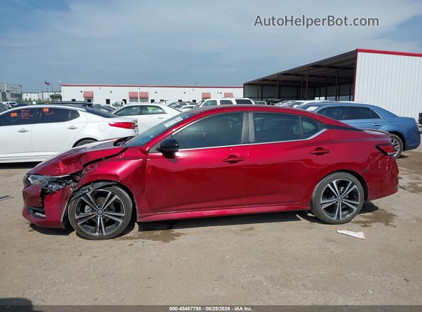 3N1AB8DV4PY238116 2023 NISSAN SENTRA Red Vista interior de 360 grados