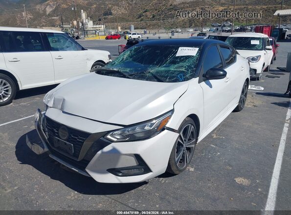 3N1AB8DV5LY283866 2020 NISSAN SENTRA White Vista tres cuartos delantera izquierda