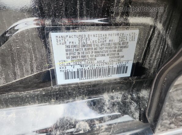 3N1AB8DV5PY239064 2023 NISSAN SENTRA Black Շարժիչի բաժամունքի տեսք