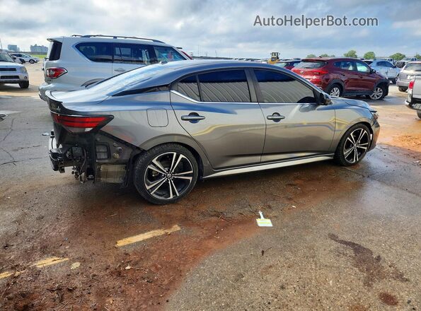 3N1AB8DV6MY216176 2021 NISSAN SENTRA Серый Задняя правая четверть