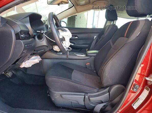 3N1AB8DV6MY248089 2021 NISSAN SENTRA Maroon Vista interior delantera