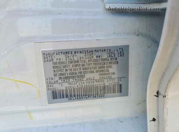 3N1AB8DV6RY383502 2024 NISSAN SENTRA Белый Вид подкапотного пространства